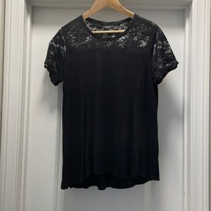 APT 9 Woman’s Black Lace Blouse Size Large